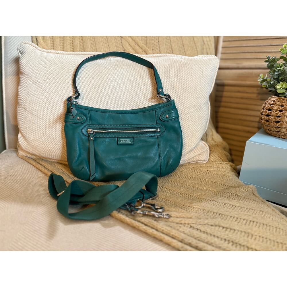 Coach Daisy Spectator Leather Shoulder Bag - Teal - F23978
